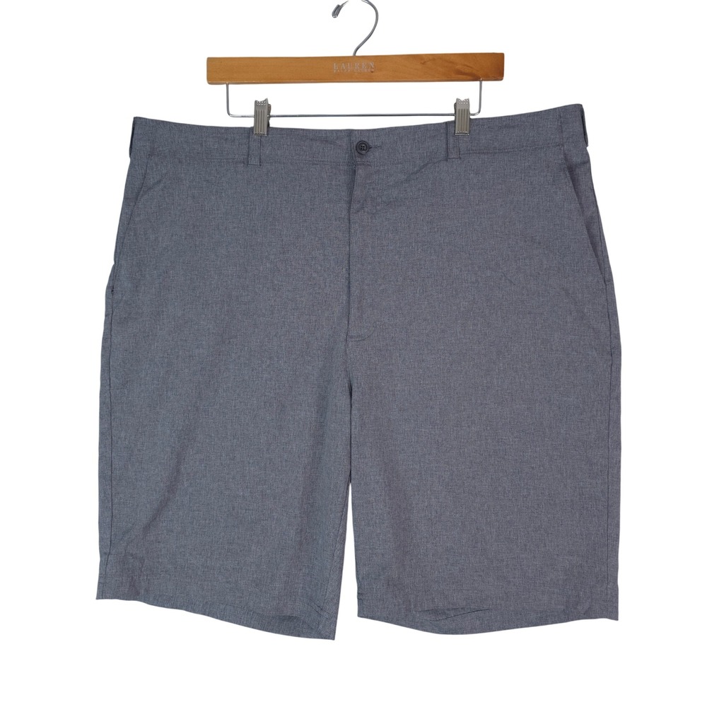 Ben Hogan Performance Golf Shorts Men 44x10 Gray Stretch Flat Front WT4410